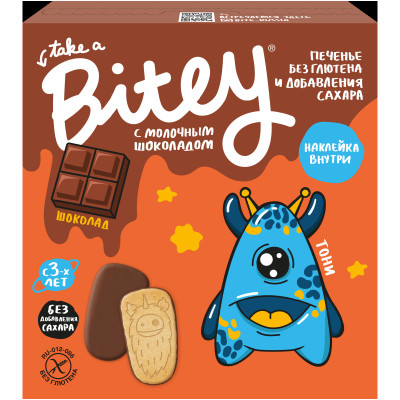 Печенье Take A Bitey с шоколадом, 125г