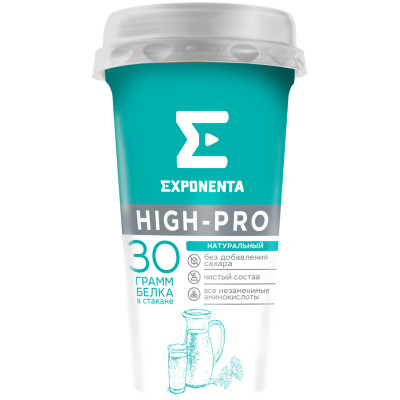Напиток Exponenta High-Pro обогащенный казеином и обезжиренный, 250мл