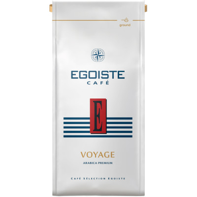 Кофе Egoiste Voyage натуральный жареный молотый, 250г