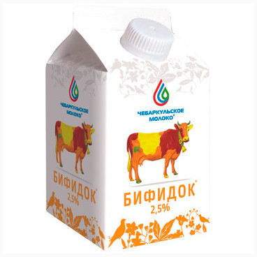 Бифидок Чебаркульское Молоко 2.5%, 500мл