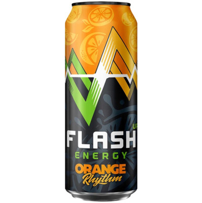 Энергетик Flash up Апельсиновый ритм безалкогольный газированный, 450мл