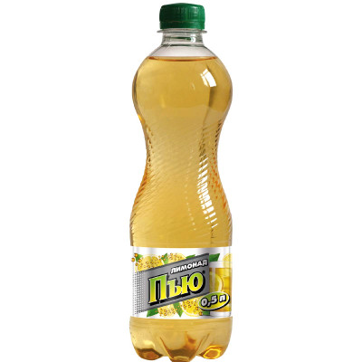 Лимонад Пъю безалкогольный сильногазированный, 500мл