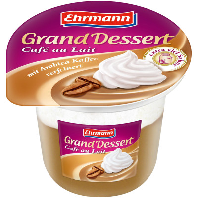 Пудинг Ehrmann Grand Dessert кофе-молоко 4.8%, 200г