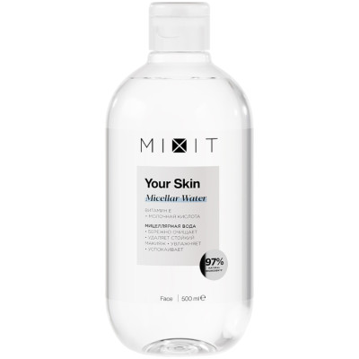 Мицеллярная вода Mixit Your Skin Micellar Water с витамином Е, 500мл