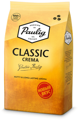 Кофе Paulig Classic Crema натуральный жареный в зёрнах, 1кг