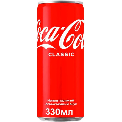 Газированный напиток Classic Cola, 330мл