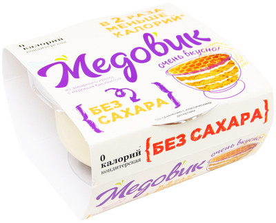 Пирожное 0 Калорий Медовик заварной крем-медовый бисквит, 75г