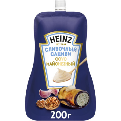 Соус Heinz Сливочный Сациви майонезный, 200г