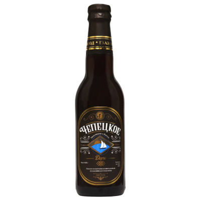 Пиво Чепецкое тёмное фильтрованное 4.1%, 330мл