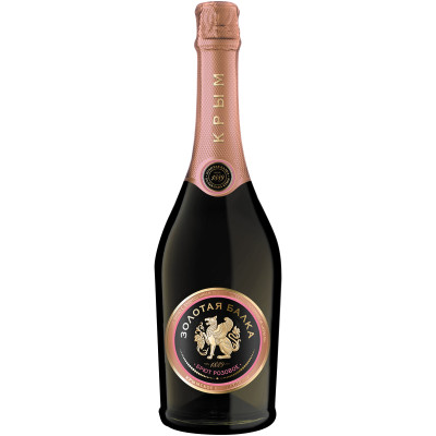 Вино игристое Золотая Балка розовое брют 12.0%, 750мл