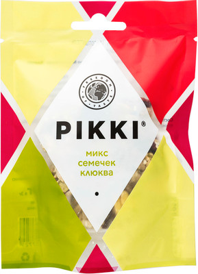 Конфеты орехово-фруктовые Pikki микс семечек-клюква, 50г