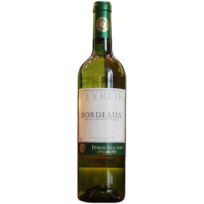 Вино Peyror Бордо белое сухое 12.5%, 750мл