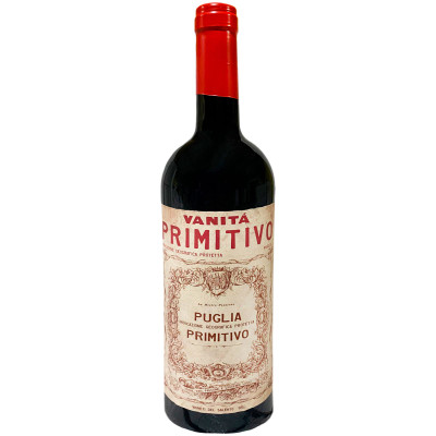 Вино Vanita Primitivo красное полусухое 13.5%, 750мл
