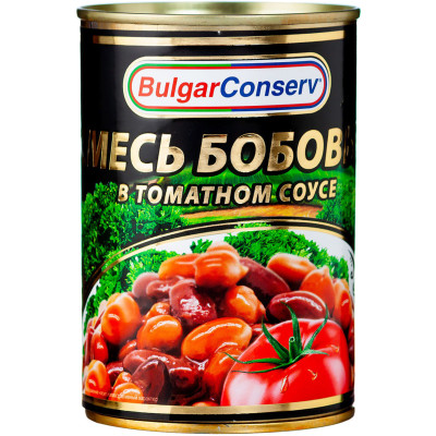Смесь бобовых BulgarConserv в томатном соусе, 400г