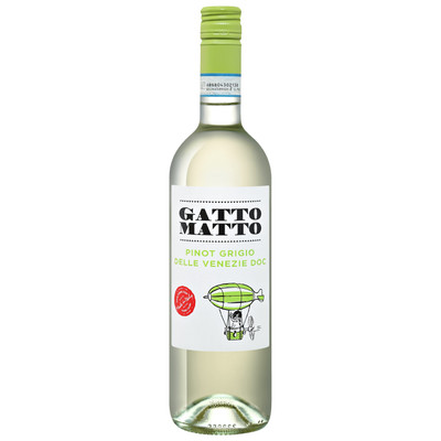 Вино Gatto Matto Pinot Grigio Delle Venezie DOC белое сухое 15%, 750мл