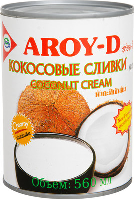 Сливки Aroy-D кокосовые 70%, 560мл