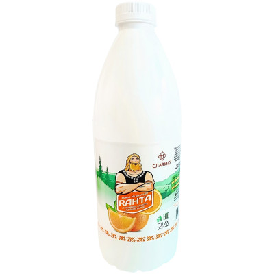 Напиток сывороточный Славмо Рахта со вкусом апельсина витаминизированный ароматизированный пастеризованный, 1.4л