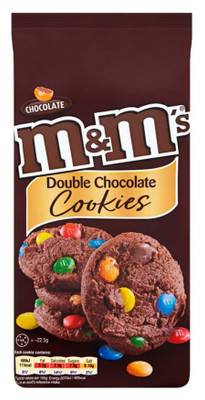 Печенье M&Ms Double Chocolate c драже в глазури, 180г