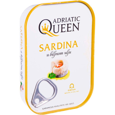 Сардина Adriatic Queen в растительном масле, 105г
