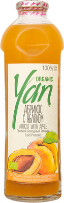 Сок Yan Organic абрикосово-яблочный, 930мл