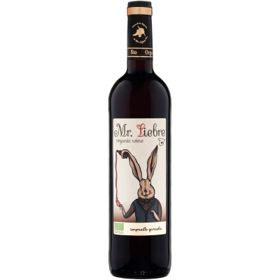 Вино Mr. Liebre Organic Tempranillo-Garnacha красное сухое 12.5%, 750мл