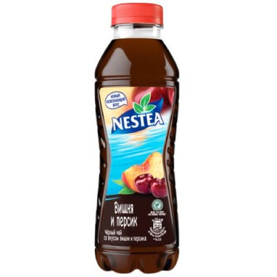 Холодный чай Nestea чёрный со вкусом вишни и персика, 1.5л