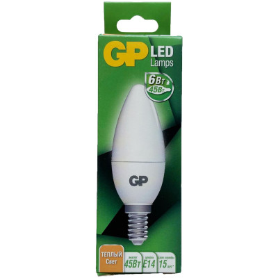 Лампа GP LEDC37 светодиодная 560lm 6W