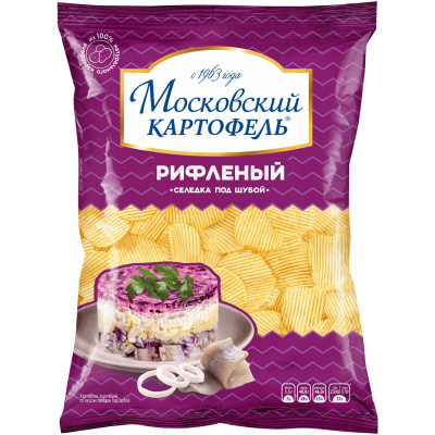 Картофель Московский Картофель со вкусом селедки под шубой, 130г