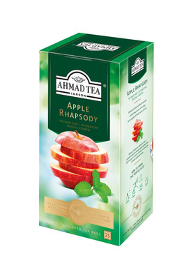 Чай Ahmad Apple Rhapsody черный яблоко-мята, 25х1.5г
