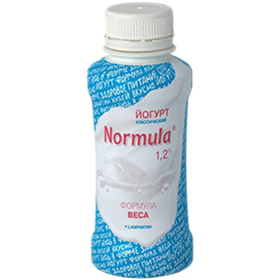 Йогурт Normula обогащённый L-карнитином 1.2%, 150мл