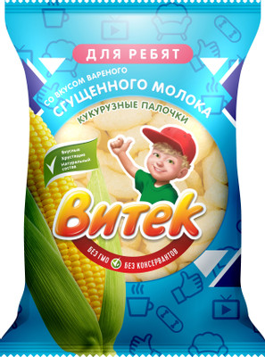 Палочки кукурузные Vitek с варёной сгущенкой, 60г