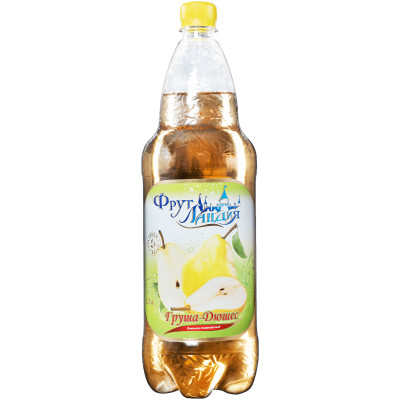 Напиток безалкольный МурманскПиво Лимонад со вкусом груши-дюшес сильногазированный, 1.5л