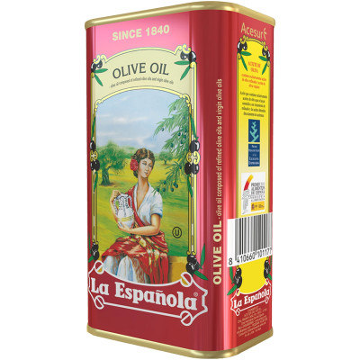 Масло оливковое Olive Oil Classic La Espanola рафинированное с добавлением нерафинированного, 1л