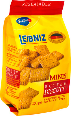 Печенье Leibniz Minis Butter сливочное, 100г