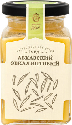 Мёд Медовый Дом Абхазский цветочный натуральный с эвкалиптом, 320г