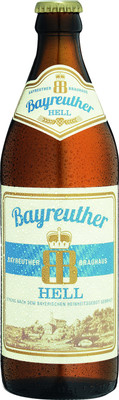 Пиво Bayreuther Hell светлое 4.9%, 500мл