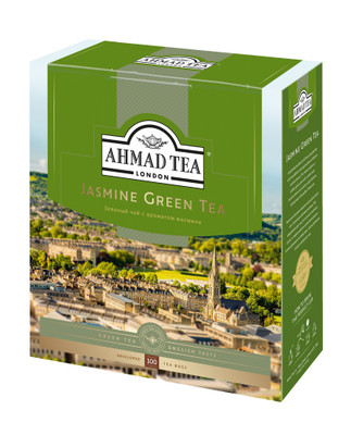 Чай Ahmad Tea зелёный с жасмином в пакетиках, 100х2г