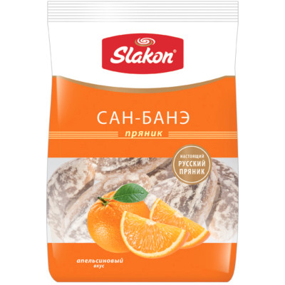 Пряник Slakon Сан-Банэ с апельсиновым вкусом, 450г