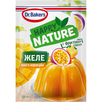 Желе Dr.Bakers сухое со вкусом манго-маракуйя, 41г
