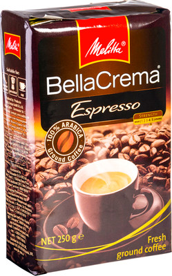 Кофе Melitta BellaCrema Espresso молотый, 250г