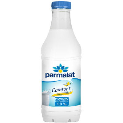 Молоко Parmalat Comfort безлактозное пастеризованное 1.8%, 900мл