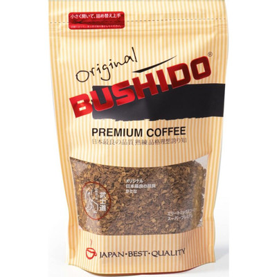 Кофе Bushido Original натуральный растворимый сублимированный, 75г