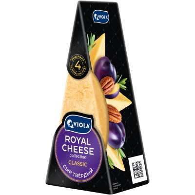 Сыр Viola Royal cheese collection Classic твердый 40%, 200г