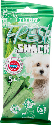 Лакомство TiTBiT Fresh Снек для чистки зубов для собак, 55г