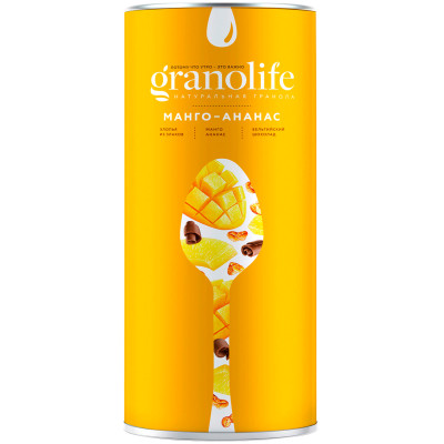 Гранола Granolife манго-ананас, 400г