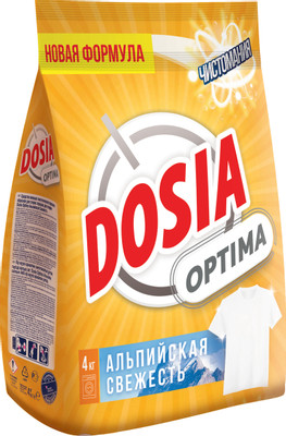 Порошок стиральный Dosia Optima Альпийская свежесть, 4кг