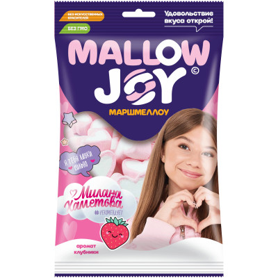 Маршмеллоу Mallow Joy с ароматом клубники, 100г