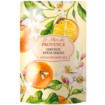 Крем-мыло Le Flirt Du Provence Апельсиновый мед мягкое, 500мл