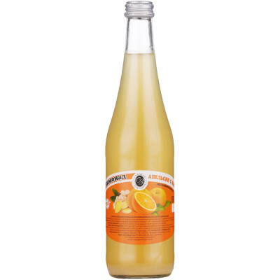 Лимонад Апельсин с имбирём безалкогольный негазированный, 500мл