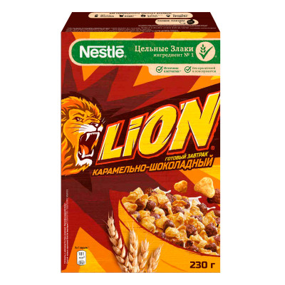 Завтрак готовый Lion карамельно-шоколадный, 230г
